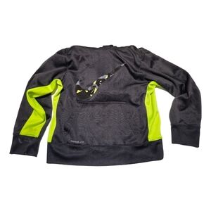 Nike Boy's Dark Gray Logo Hoodie [M]